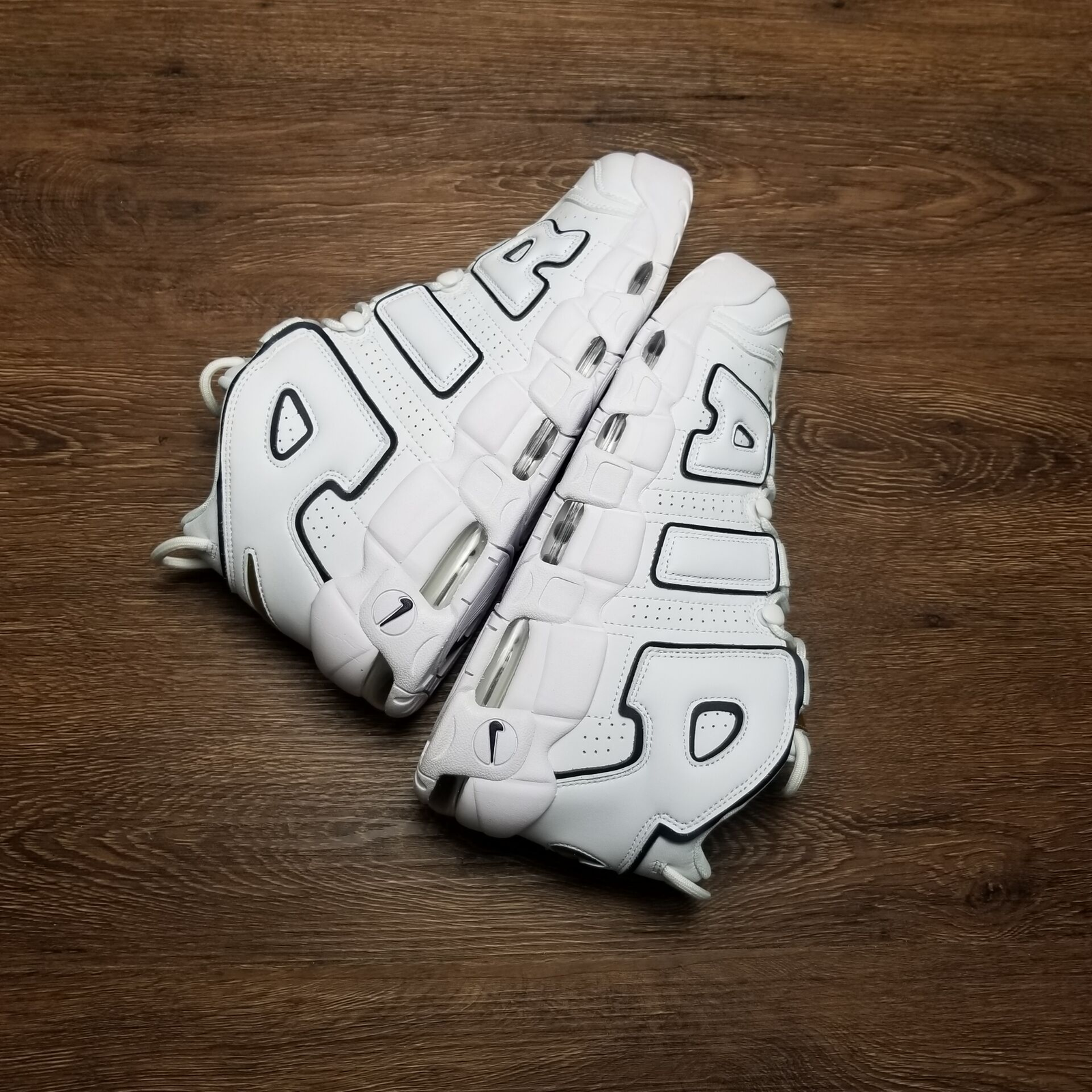 Nike Air More Uptempo Black and White - Image 4